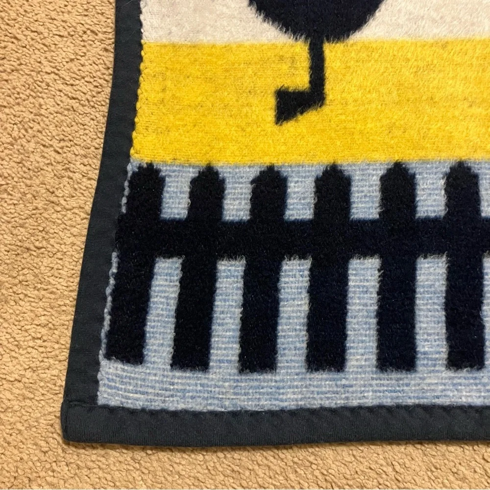 VTG 1986 Vuteks for‎ Crown Crafts Farm Animal Blanket Heavy Fleece 55x70